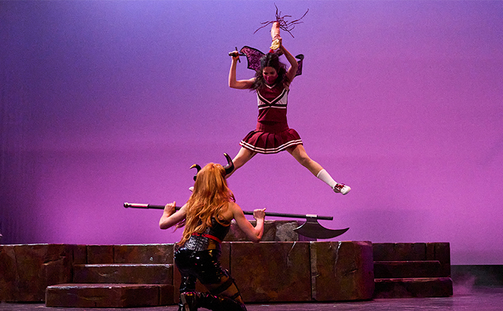 BW students performing in She Kills Monsters
