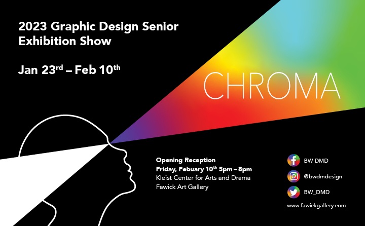 CHROMA Graphic Design Senior Exhibition CHROMA Graphic Design Senior Exhibition logo