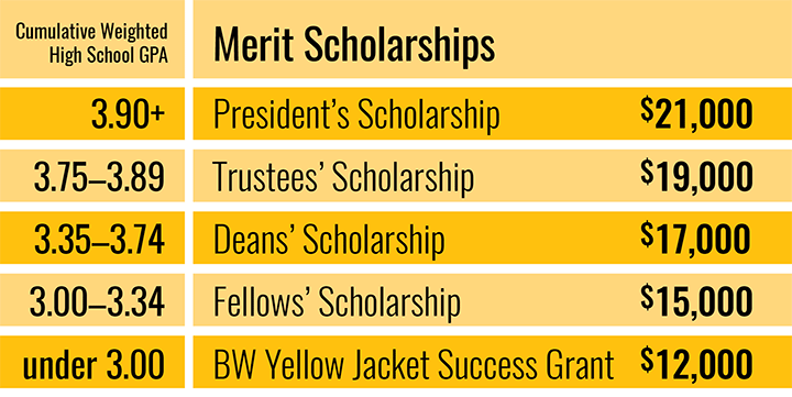 Tuition, Financial Aid & Scholarships for First-Year Students | Baldwin Wallace University