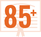 More than 85 Majors