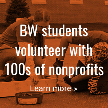 BW students volunteer with 100s of nonprofits: Click to learn more