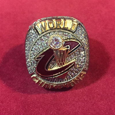 Cavs championship ring for employees
