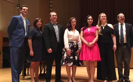 Photo of the judges and winners of the Metropolitan Opera National Council Auditions