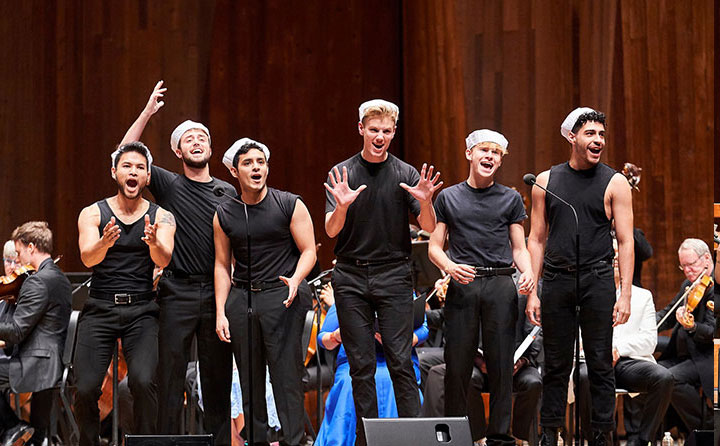 BW music theatre majors filled the ensemble of sailors.