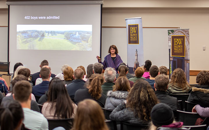 Dr. Mahzarin Banaji, the Harvard professor known for groundbreaking research on "implicit bias," presented "Blindspot: Hidden Biases of Good People" at Baldwin Wallace. 