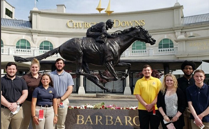 BW students work the Kentucky Derby.
