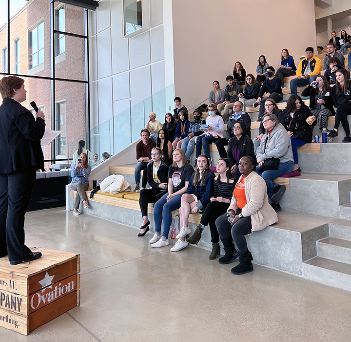 The BW Soapbox was located in the Knowlton lobby this year where BW students advocated for social justice and other issues near and dear to their hearts from fair trade to mental health.