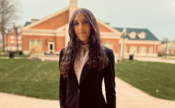 Georgiana “Giana” Hasrouni ’22, youngest BW bacherlor's degree earner on record.