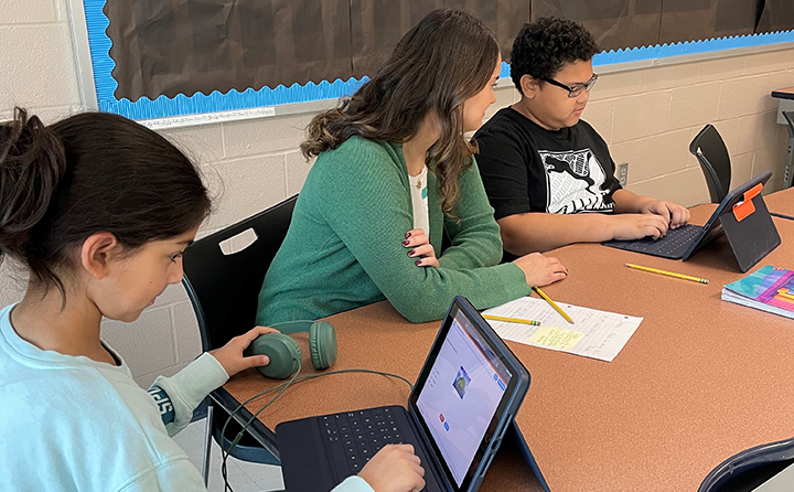 BW teacher candidates majoring in education offer the intensive tutoring in math and reading three times a week to students in the district’s Gilles-Sweet Elementary School.