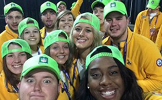 BW Sport Managment Majors at the Super Bowl