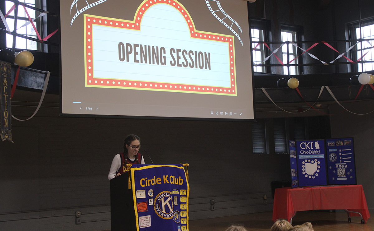 Steffi Burdick speaks at Fall Rally