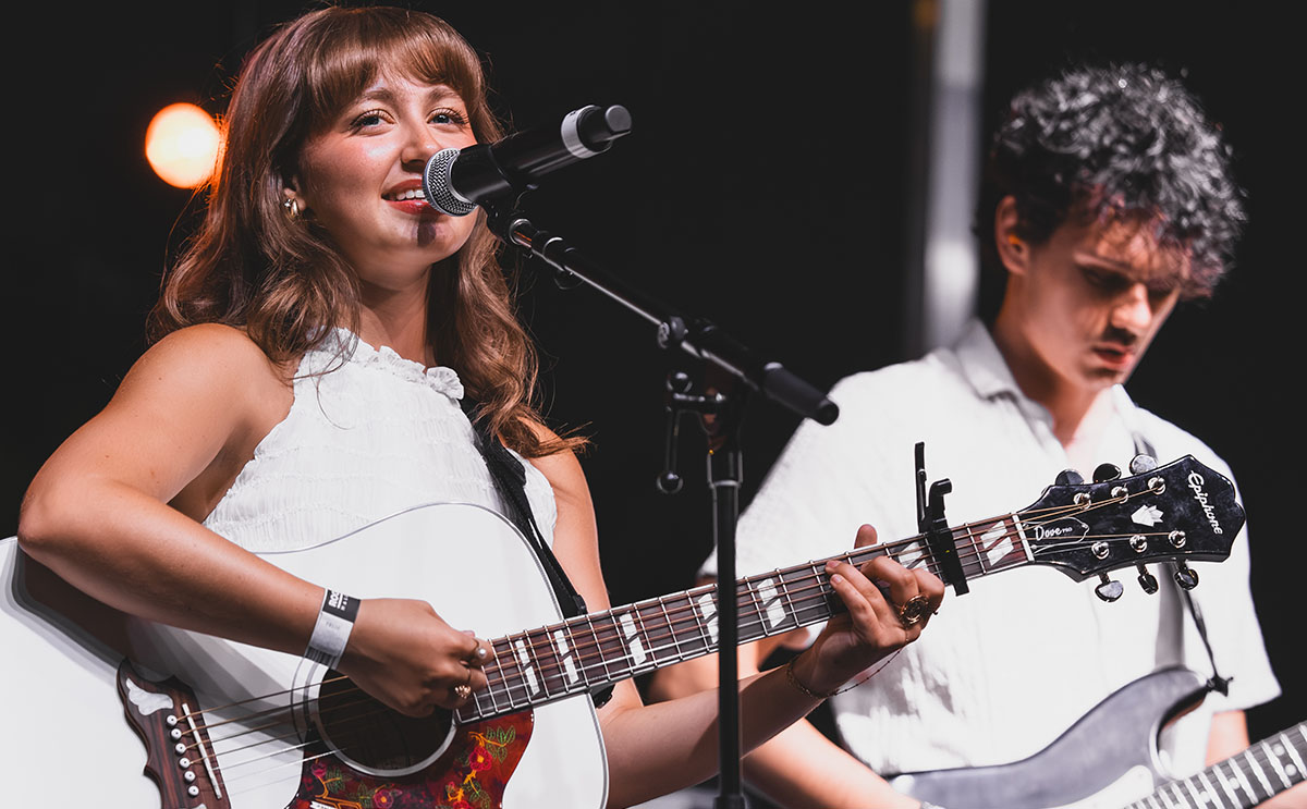 Hannah Tramonte on stage