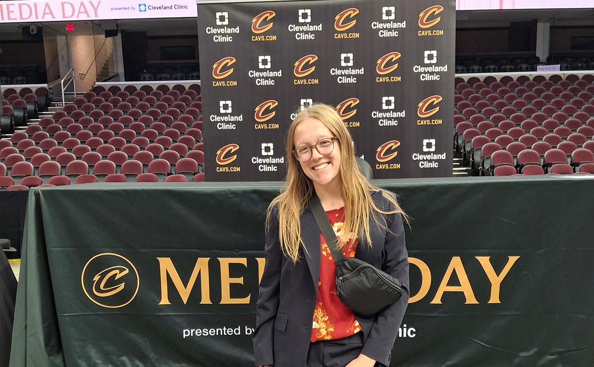 Jessica Klonowski at Cavs Media Day
