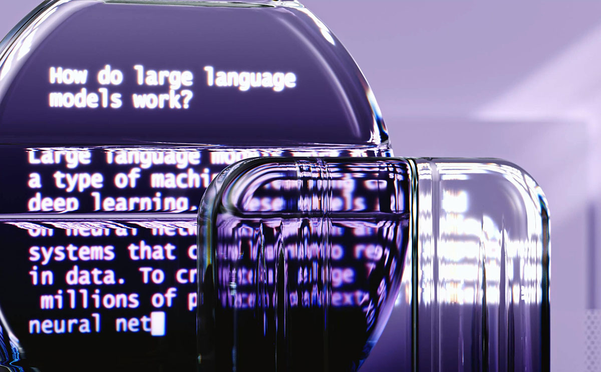 Large language model photo illustration