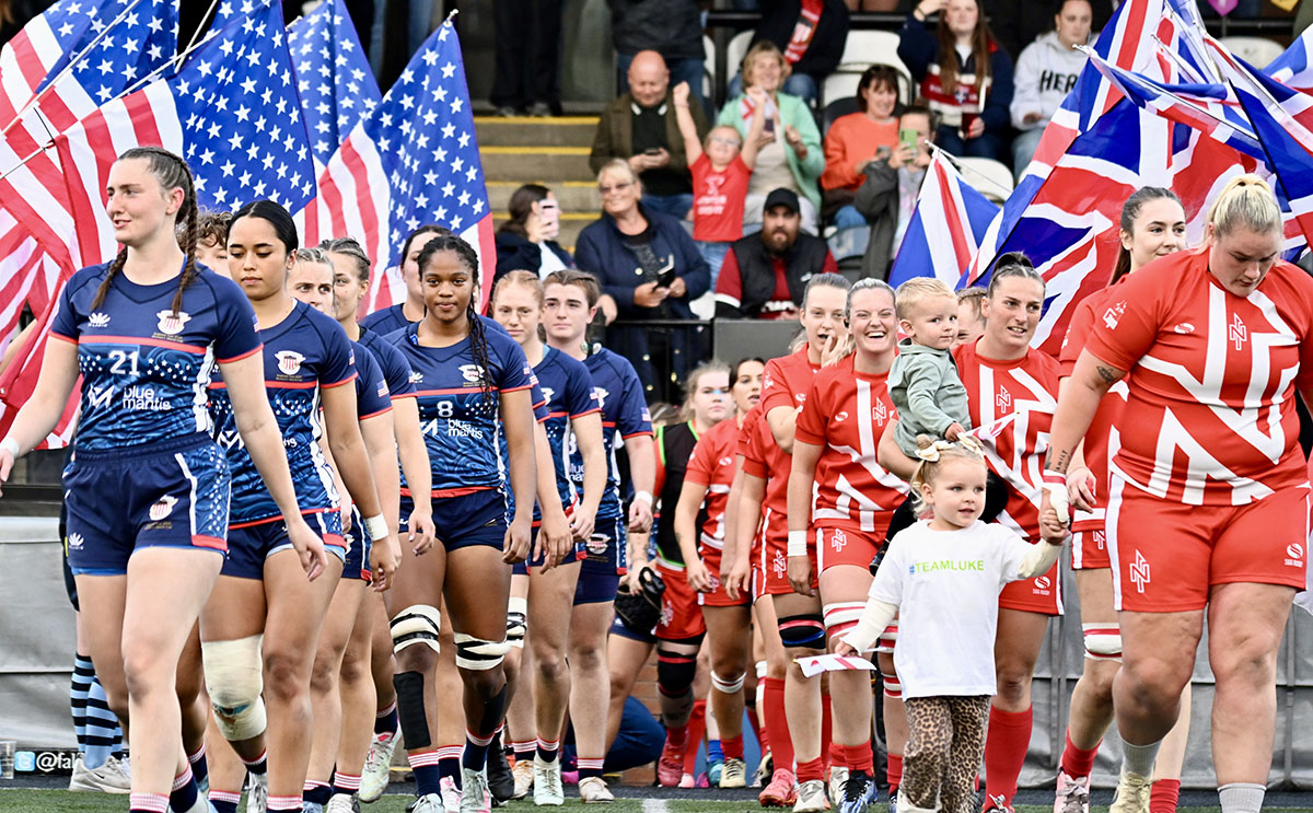 Opening ceremonies at the Rugby World Cup (RWC) in England.