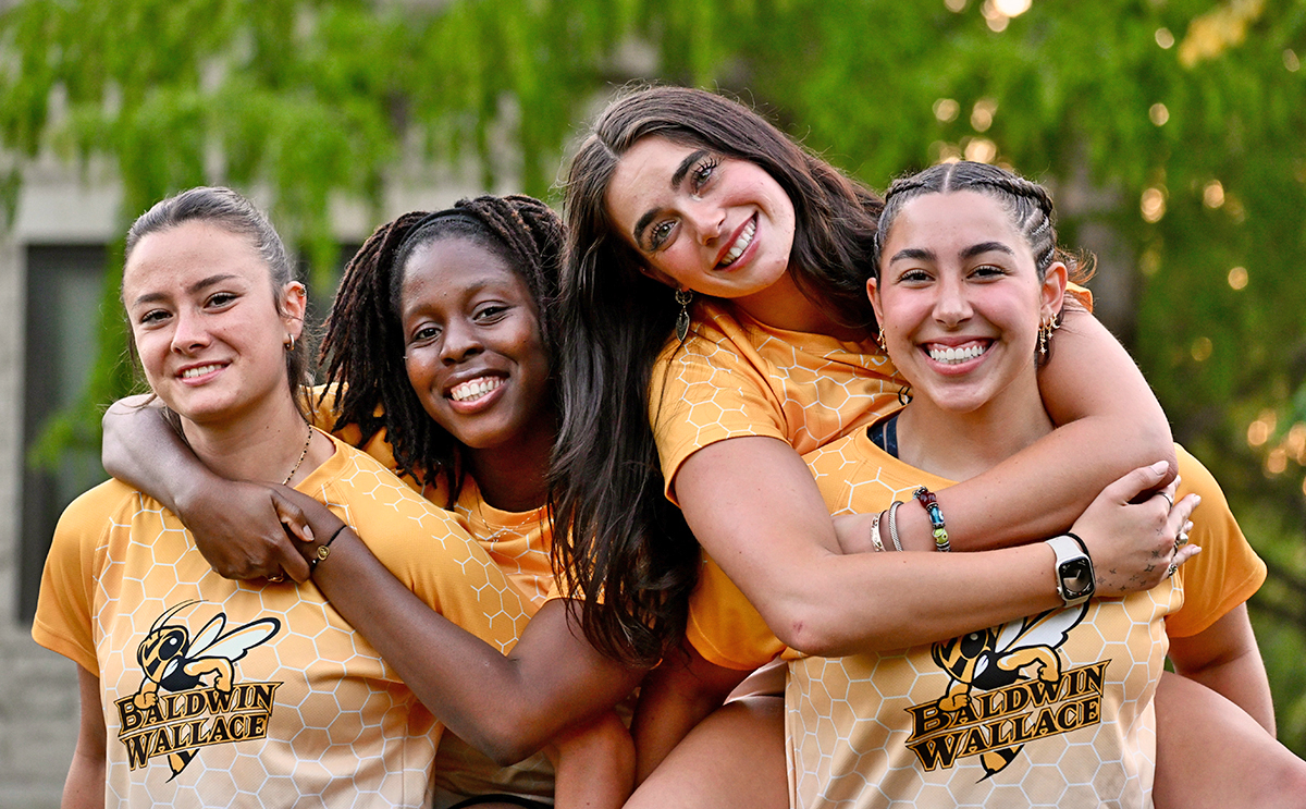 Rafaella with Rugby friends