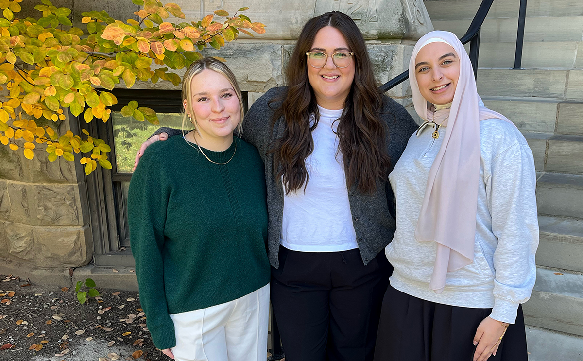 Three students in the clinical mental health counseling program