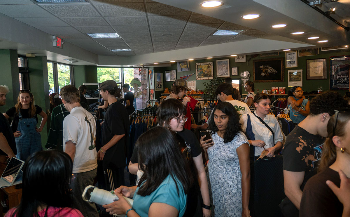 The Thrifting Tree was packed on its grand opening day.