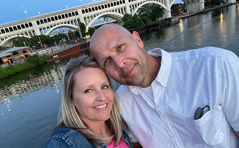 Stephanie Kovarik Kiesel '99 and Eric Kiesel '97