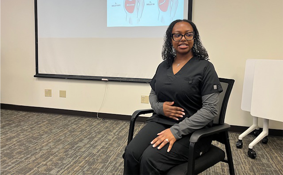 Student at Parkinson's Clinic