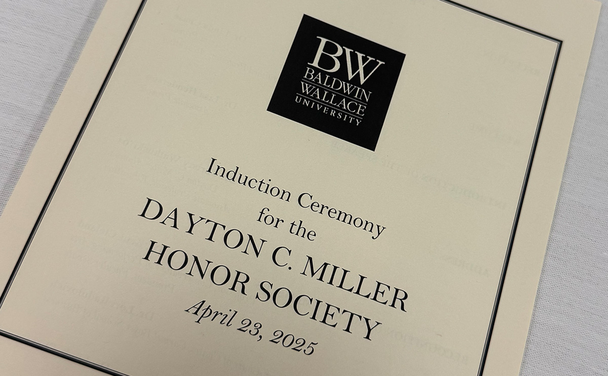 Dayton C. Miller induction program cover