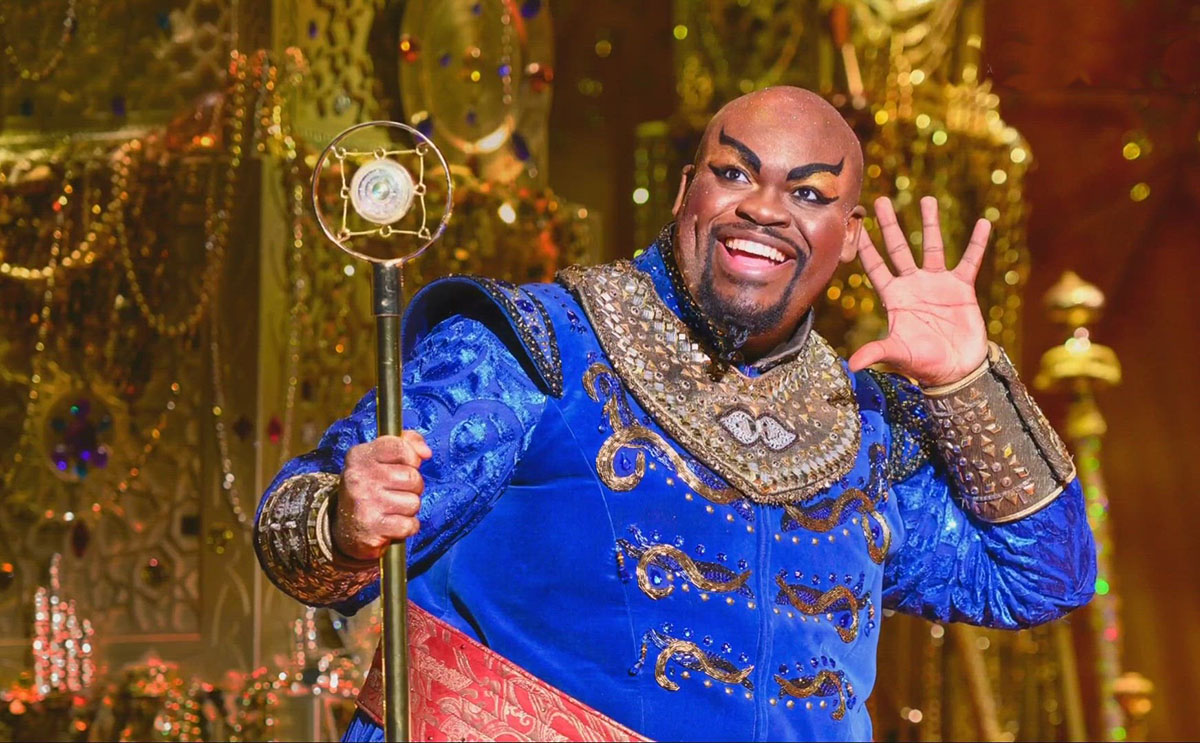Marcus M. Martin as the Genie in Disney's "Aladdin"