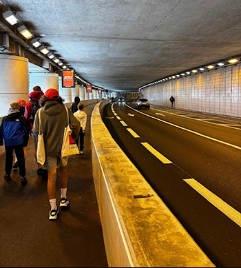 Touring the iconic tunnel on the Monaco Grand Prix course.