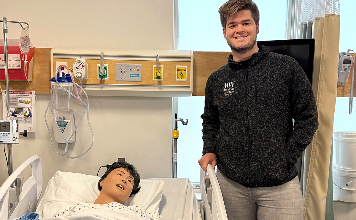 Ricky Dilworth photo in health sciences lab