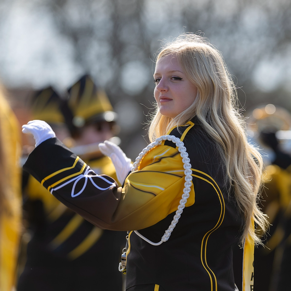 The Marching Yellow Jackets in action!