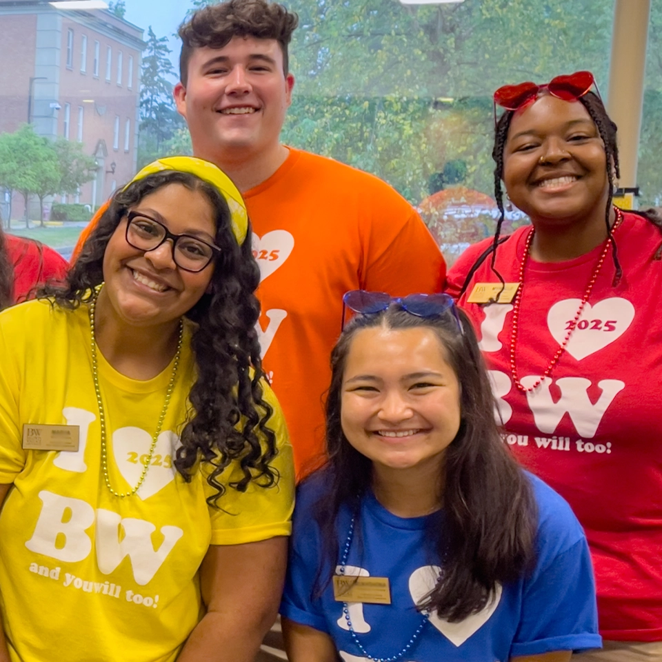 The excitement of seeing new faces at orientation.