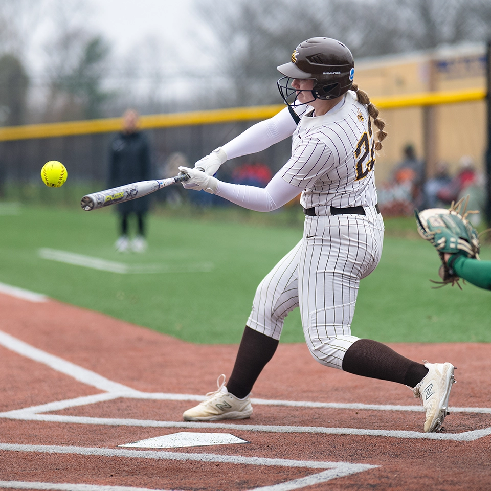 BW softball team in action
