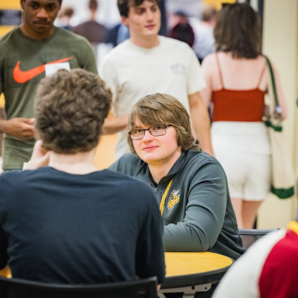 BW students in the Union dining hall