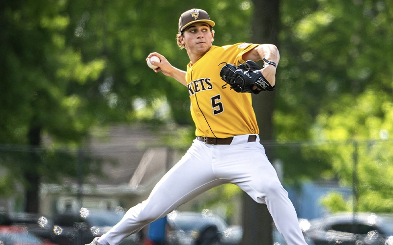 The Yellow Jackets baseball team in action this spring.