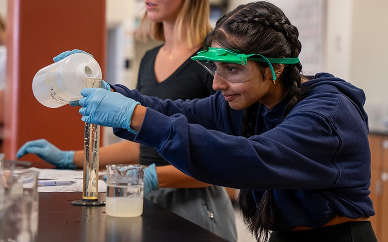 Hands-on experiences in the chemistry lab
