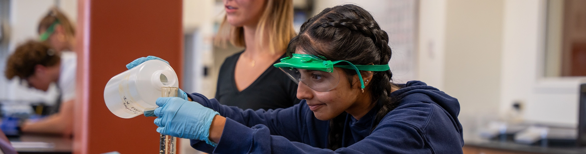 Hands-on experiences in the chemistry lab