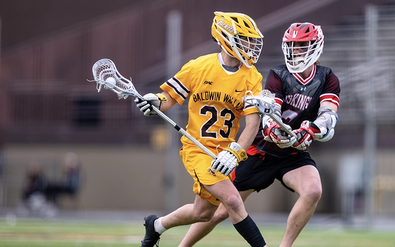 The BW men's lacrosse team is in action this spring.