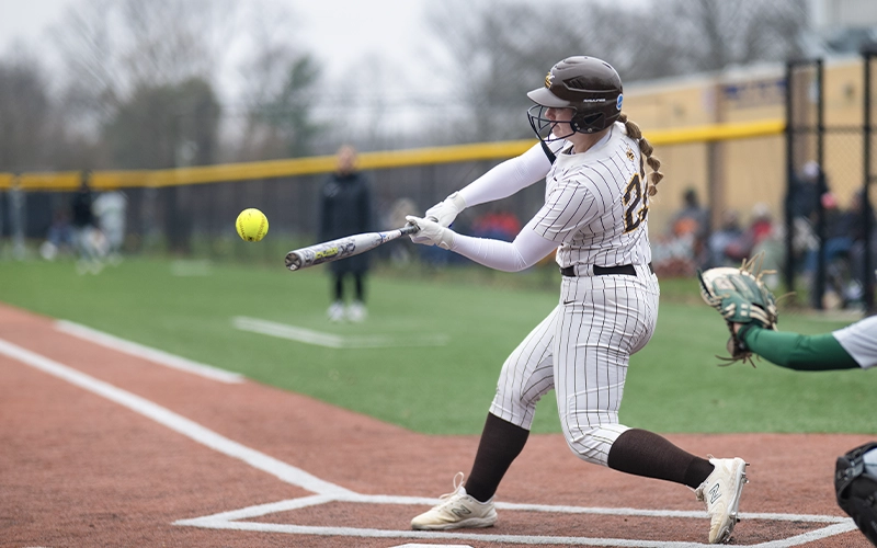 The Yellow Jackets softball team in action this spring.