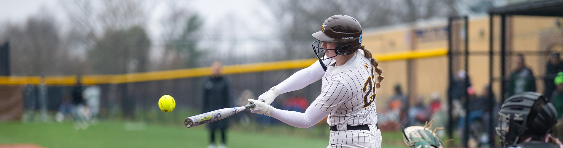 The Yellow Jackets softball team in action this spring.
