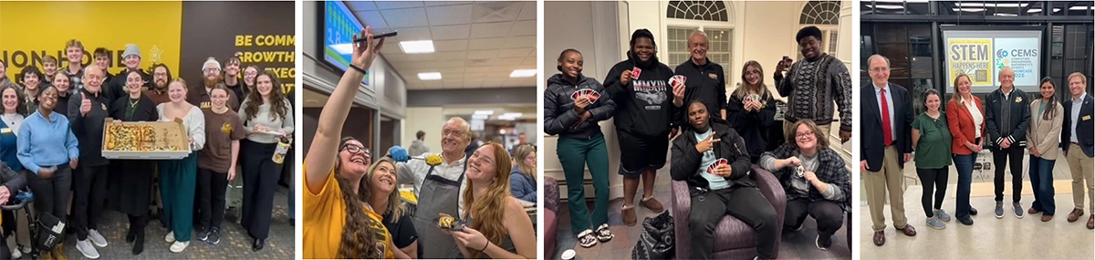 Pizza with the Pres, Friendsgiving, Constitution Overnight, CEMS Annual Showcase