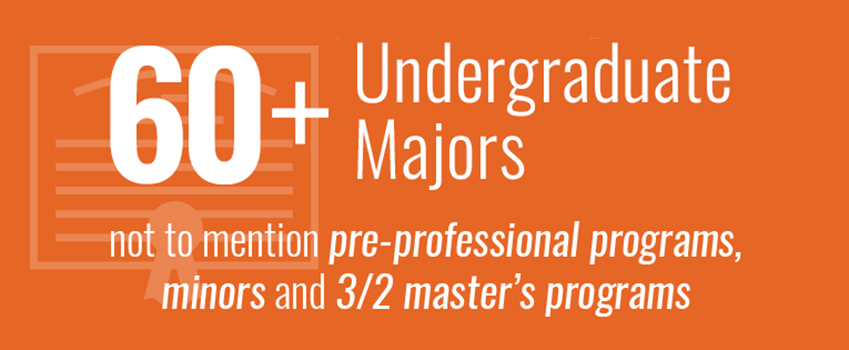 More than 60 undergraduate program of study More than 60 undergraduate program of study