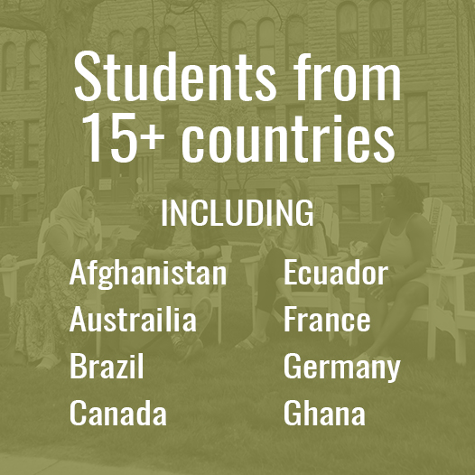 Students from more than 15 countries attend BW