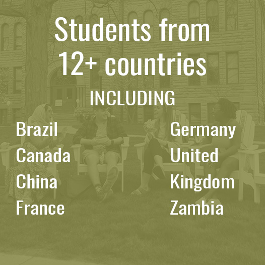 Students from more than 20 countries attend BW