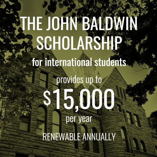 John Baldwin Scholarship for international students