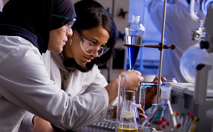 BW’s technologically advanced labs, such as the chemistry one pictured here, offer impressive research experience at the undergraduate level.