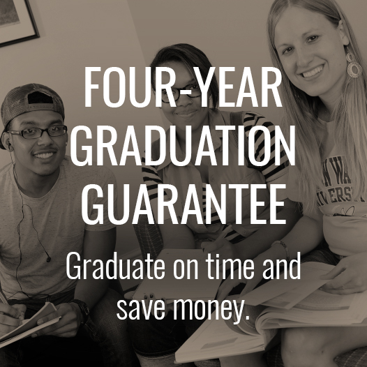 Powerblock: Four-Year Graduation Guarantee. Graduate on time and save money.