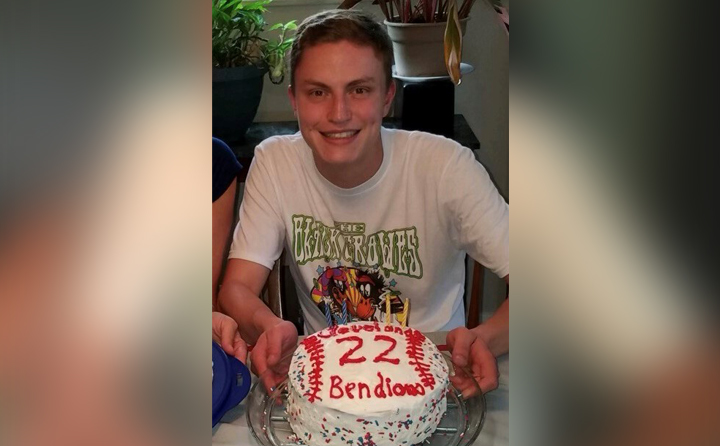 Photo of Ben Caskey with Cake
