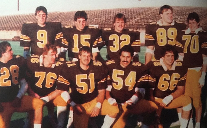 Photo of BW Football Team with Donald Delapenha