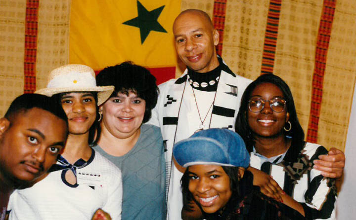 Photo of Tricia Melton with Upward Bound Students