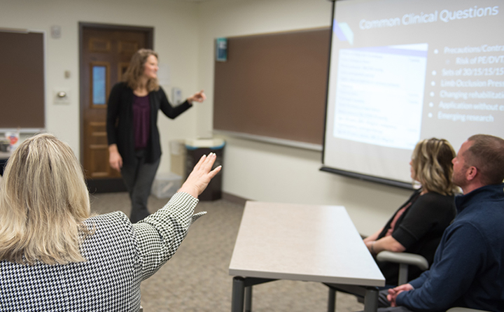 Photo of students giving a presentation