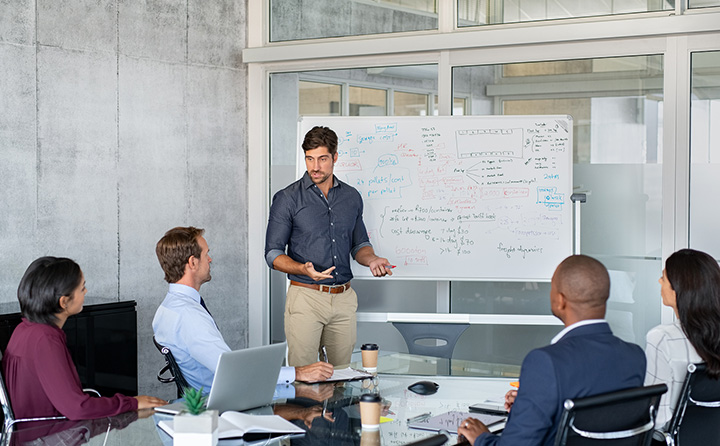 Image of professionals in business meeting